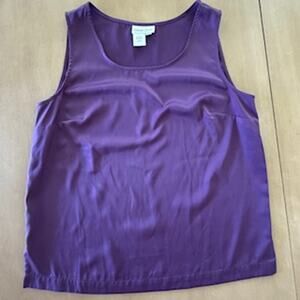 Coldwater Creek Size Small Purple Sleeveless Tank Shirt